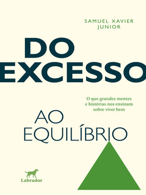 cover image of Do excesso ao equílibrio